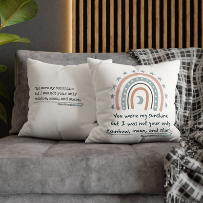 You Were My Sunshine Haiku - Faux Suede Square Pillowcase (Summer 2025 collection)