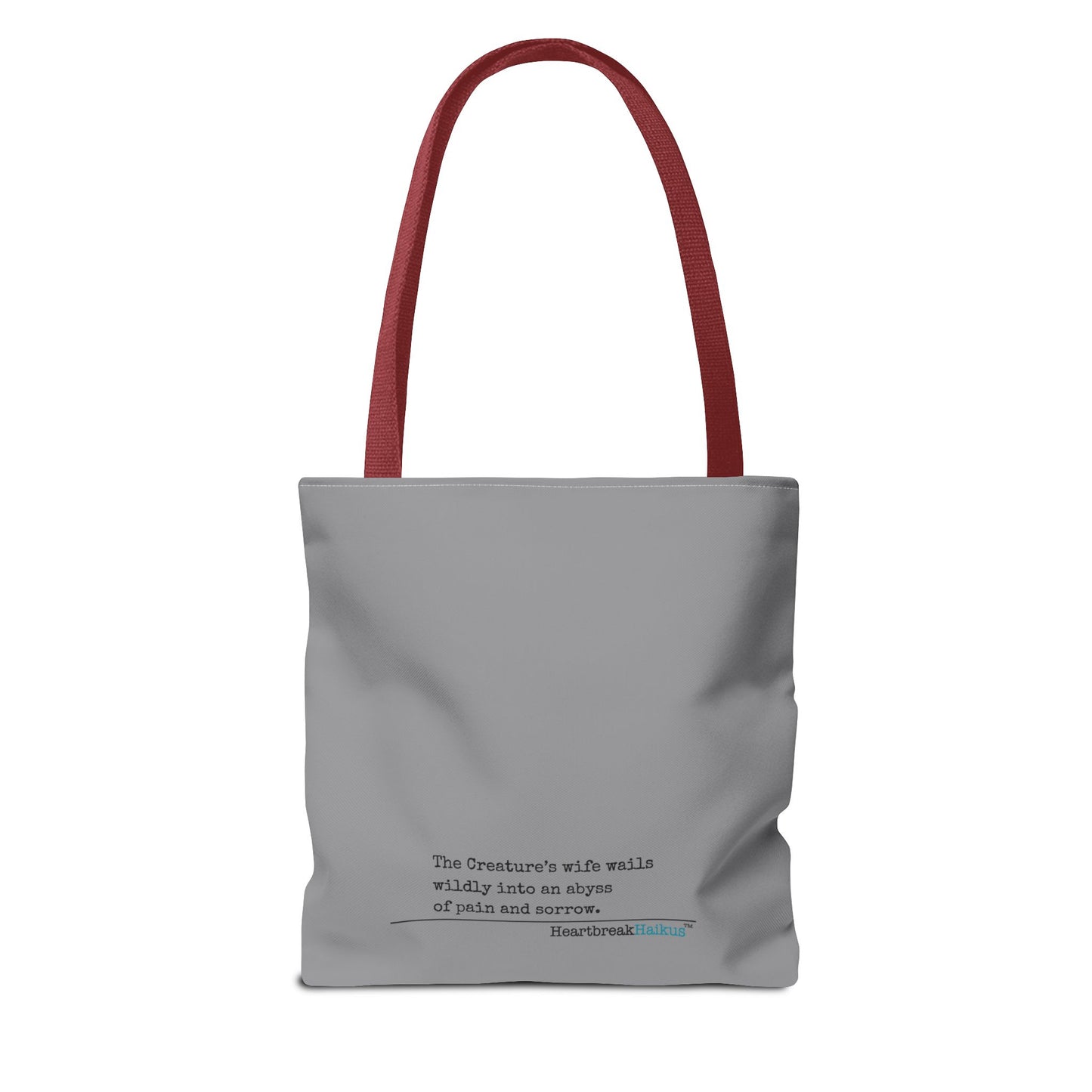 The Creature's Wife Wails Frankenstein Haiku - Tote Bag (Stone Grey)