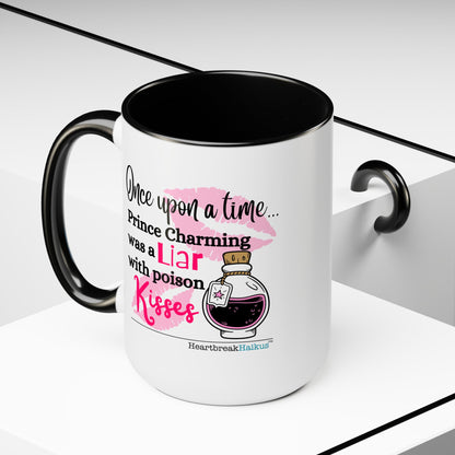 Prince Charming's Poison Kisses - Two-Tone, Coffee Mug, 15oz - Dual-Sided Printing