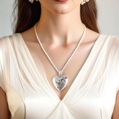 Stitched Heart Necklace - Cure For A Broken Heart