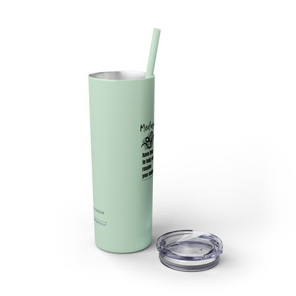 Medusa and Your Daddy Haiku - Skinny Venti Tumbler with Eco-Friendly, Reusable, Matching Straw, 20oz