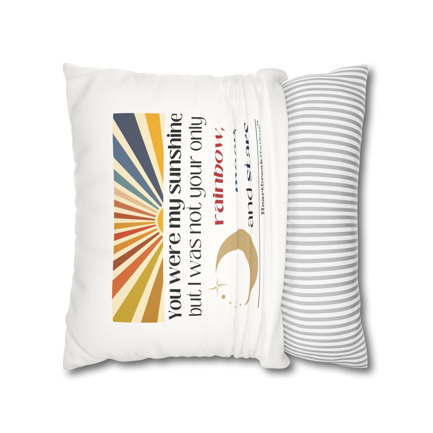 You Were My Sunshine Haiku - Faux Suede Square Pillowcase