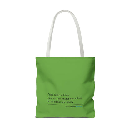 Prince Charming's Poison Kisses Haiku - Tote Bag (Dual-sided print in Wicked Green)