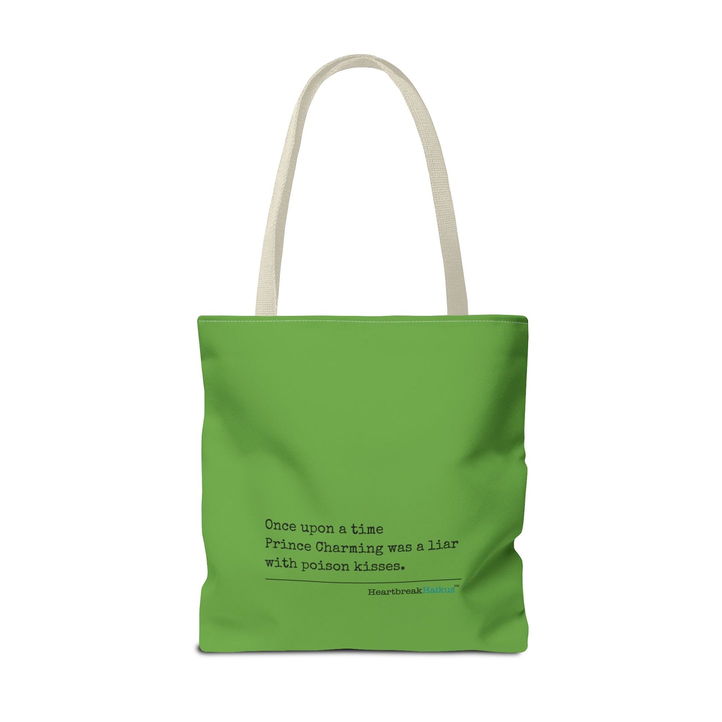 Prince Charming's Poison Kisses Haiku - Tote Bag (Dual-sided print in Wicked Green)