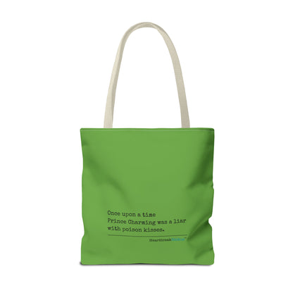 Prince Charming's Poison Kisses Haiku - Tote Bag (Dual-sided print in Wicked Green)