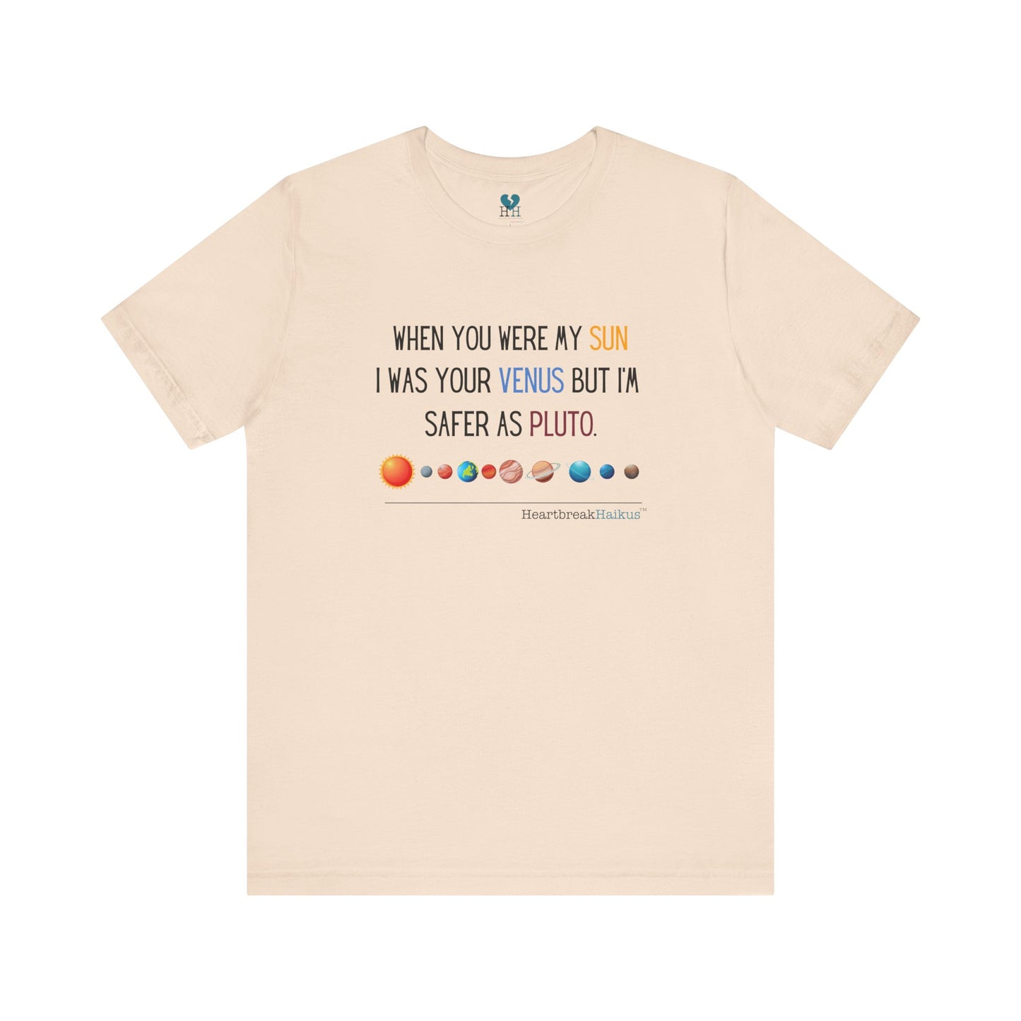 Safer as Pluto Haiku - Short Sleeve T-Shirt