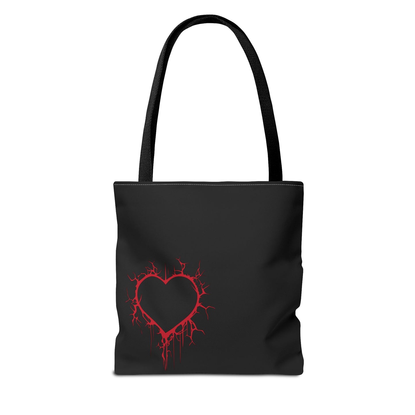 Cracked Heart Tote Bag (in Crimson) - (The Only Hearts Collection)