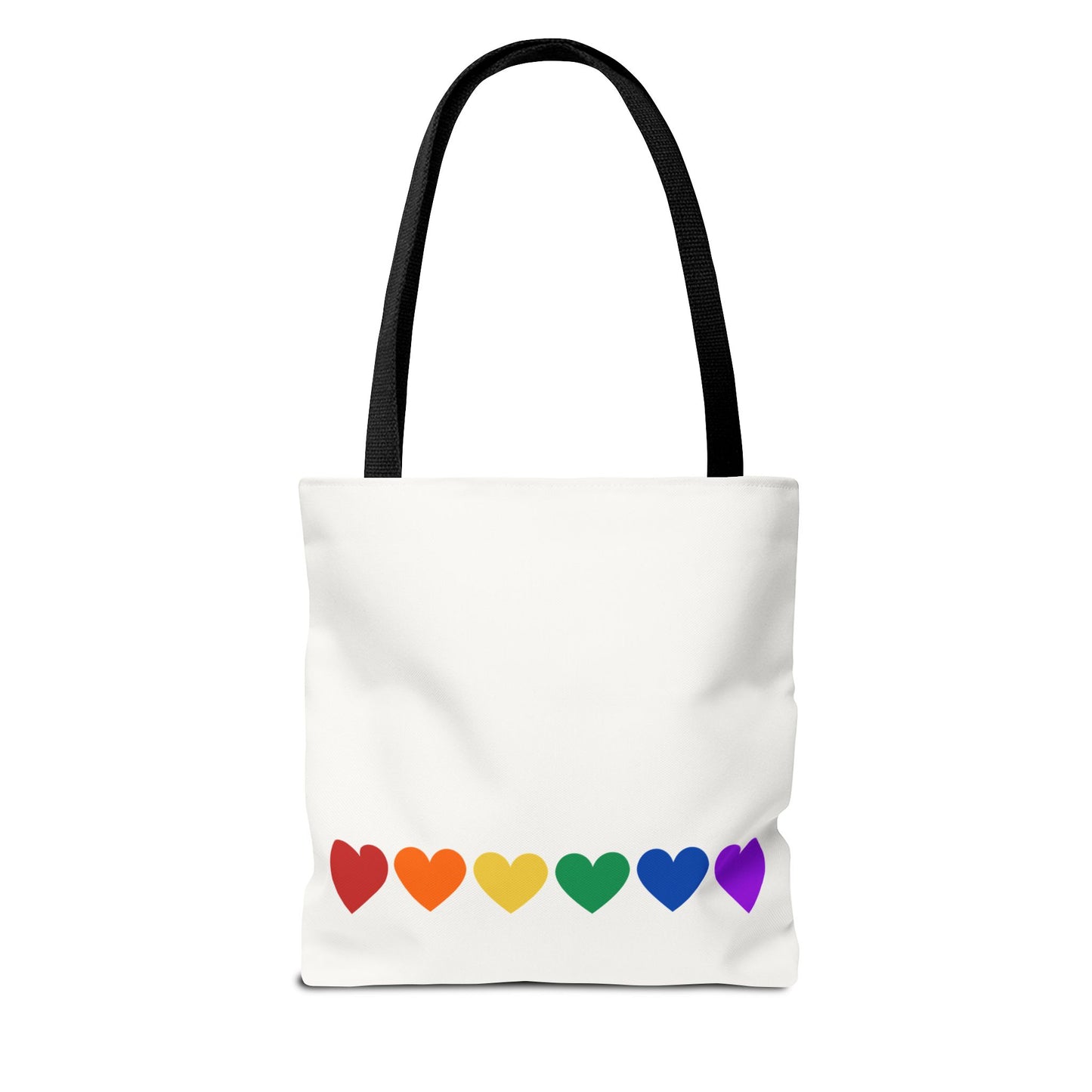 Rainbow Hearts Tote Bag (Single Row) - Only Hearts Collection