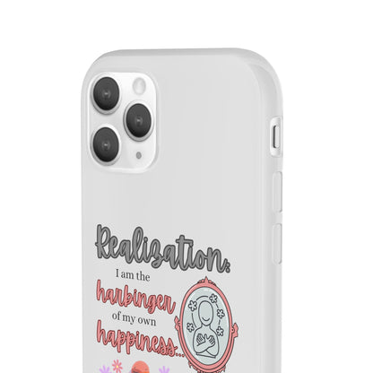 Harbinger of Happiness Haiku - Semi-Transparent Flexible iPhone Case