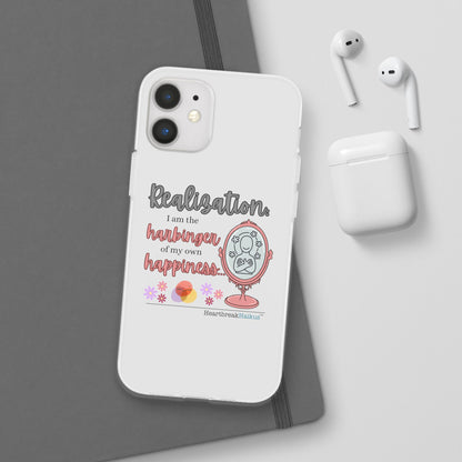 Harbinger of Happiness Haiku - Semi-Transparent Flexible iPhone Case