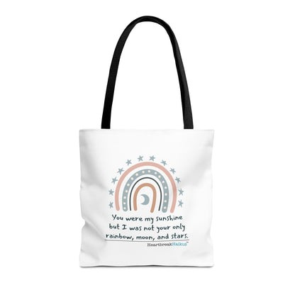 You Were My Sunshine Haiku - Tote Bag (Dual-sided print - Pastel Design)