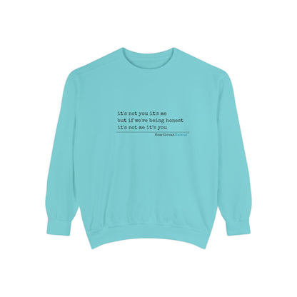 Luxurious comfort and style are what this unisex, garment-dyed sweatshirt is all about. It's made with 80% ring-spun cotton and 20% polyester and the fabric is 3-end garment-dyed, ring-spun, color-blast fleece with a 100% cotton face. Each sweatshirt come