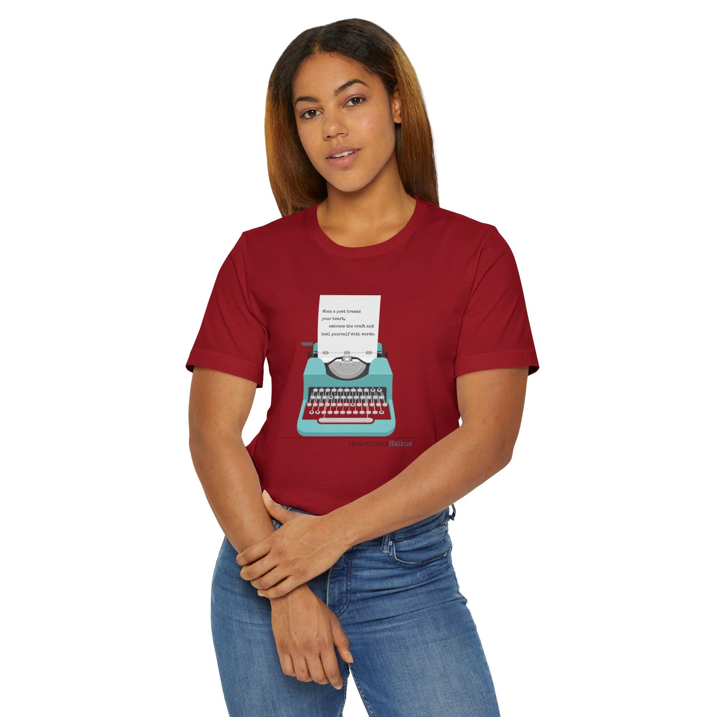 Heal Yourself with Words Haiku - Lightweight Jersey T-Shirt