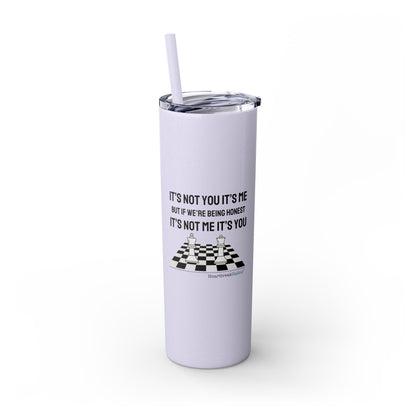 It's Not you/Me Haiku - Skinny Venti Tumbler with Eco-Friendly, Reusable, Matching Straw, 20oz