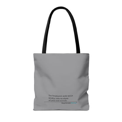 The Creature's Wife Wails Frankenstein Haiku - Tote Bag (Stone Grey)