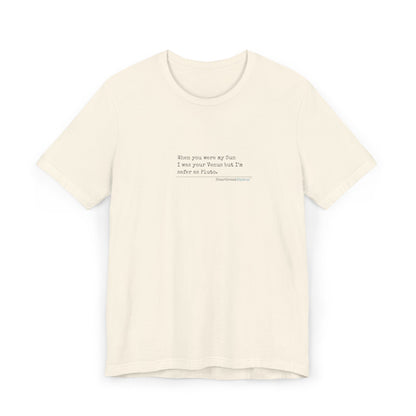 Safer as Pluto Haiku - Unisex Jersey T-Shirt  (lightweight)