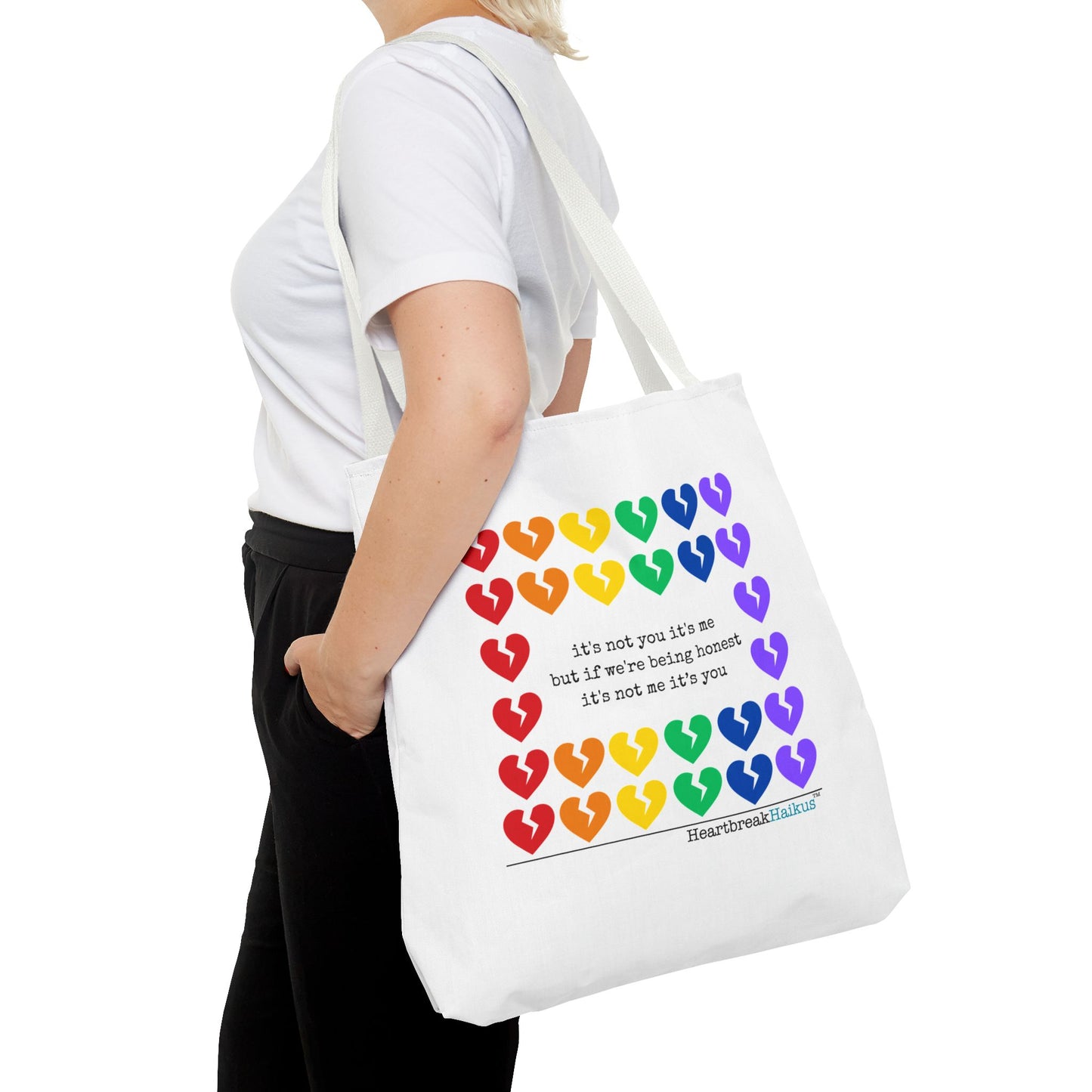 It's Not You/Me Haiku - Tote Bag (Rainbow Hearts Collection)