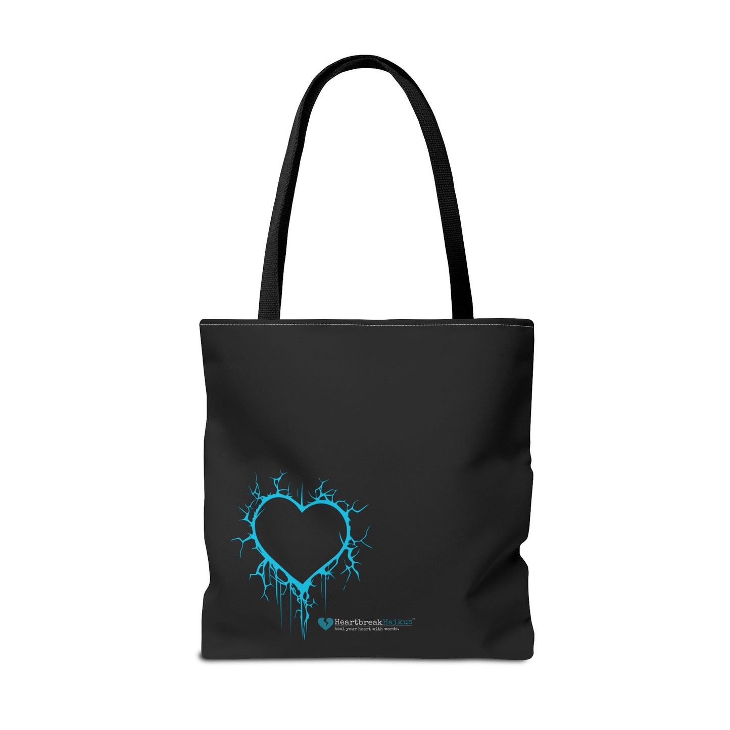 Lightning-Cracked Heart Tote Bag (in Electric Blue) - (The Only Hearts Collection)