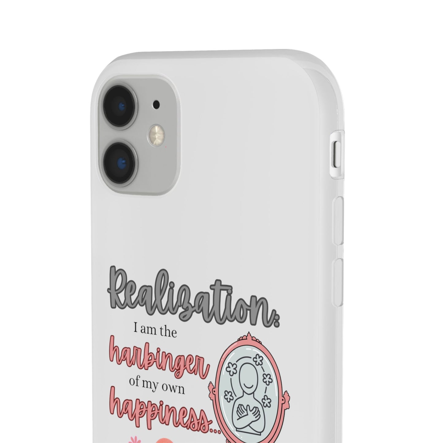 Harbinger of Happiness Haiku - Semi-Transparent Flexible iPhone Case