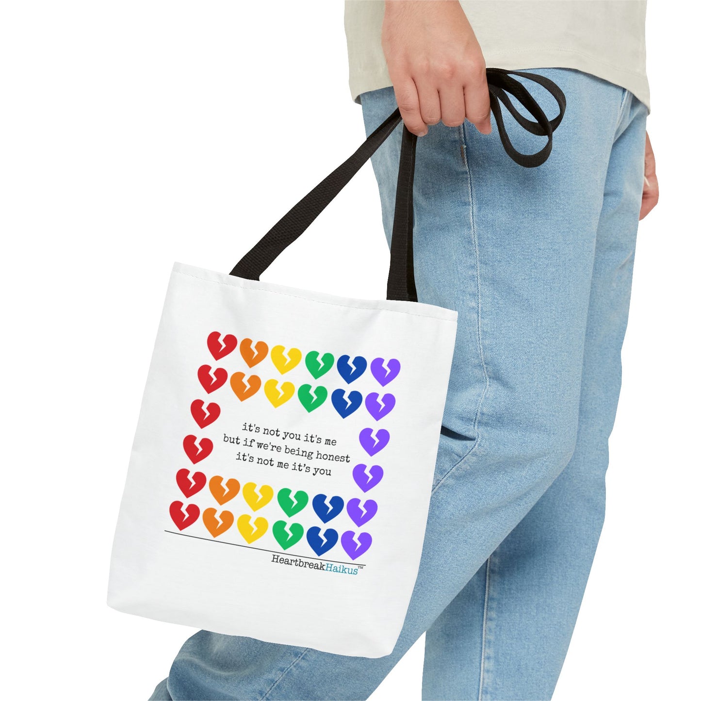 It's Not You/Me Haiku - Tote Bag (Rainbow Hearts Collection)