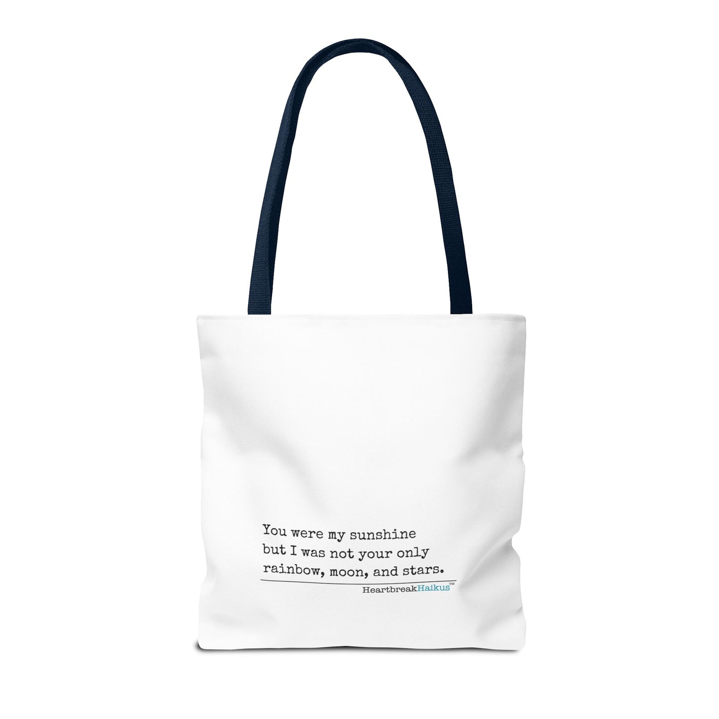 You Were My Sunshine Haiku - Tote Bag (Dual-sided print - Pastel Design)
