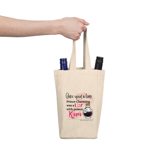 Prince Charming's Poison Kisses Haiku - Double Wine Tote Bag