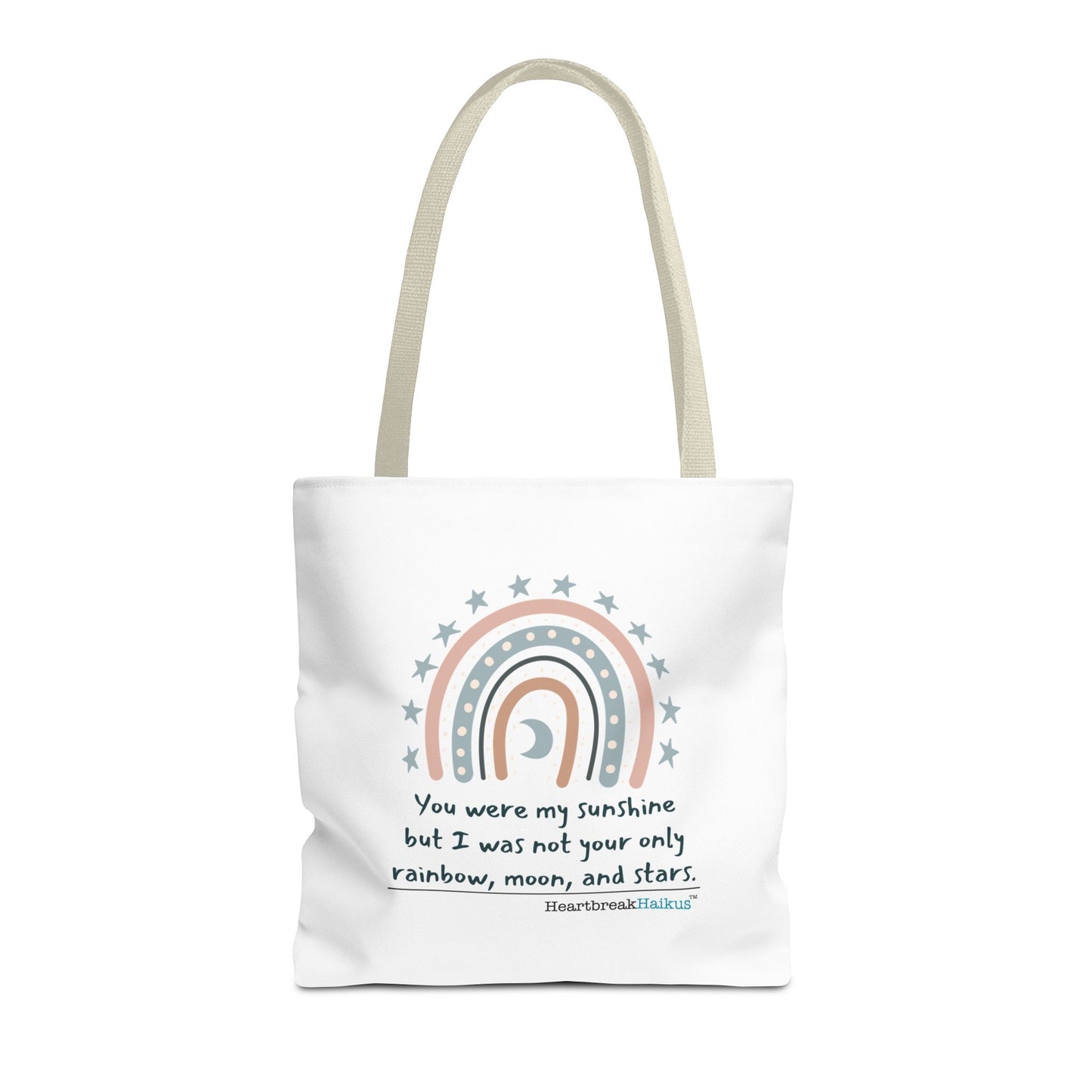 You Were My Sunshine Haiku - Tote Bag (Dual-sided print - Pastel Design)