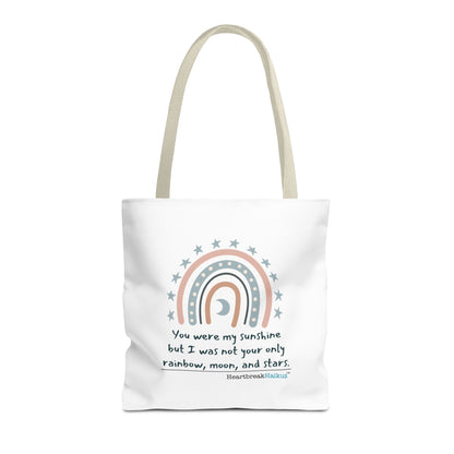 You Were My Sunshine Haiku - Tote Bag (Dual-sided print - Pastel Design)