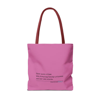 Sleeping Beauty's Alarm - Tote Bag (Dual-sided print) in Candy Pink