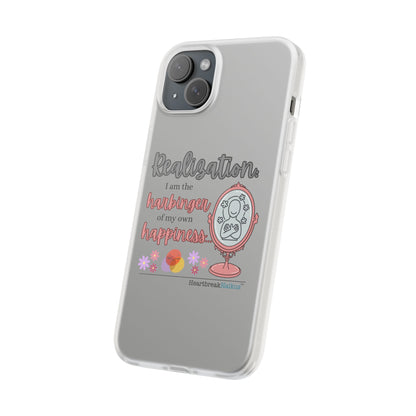 Harbinger of Happiness Haiku - Semi-Transparent Flexible iPhone Case