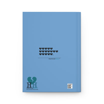 Hieroglyph Heartbreak Haiku - Hardcover Journal Design in Sky Blue