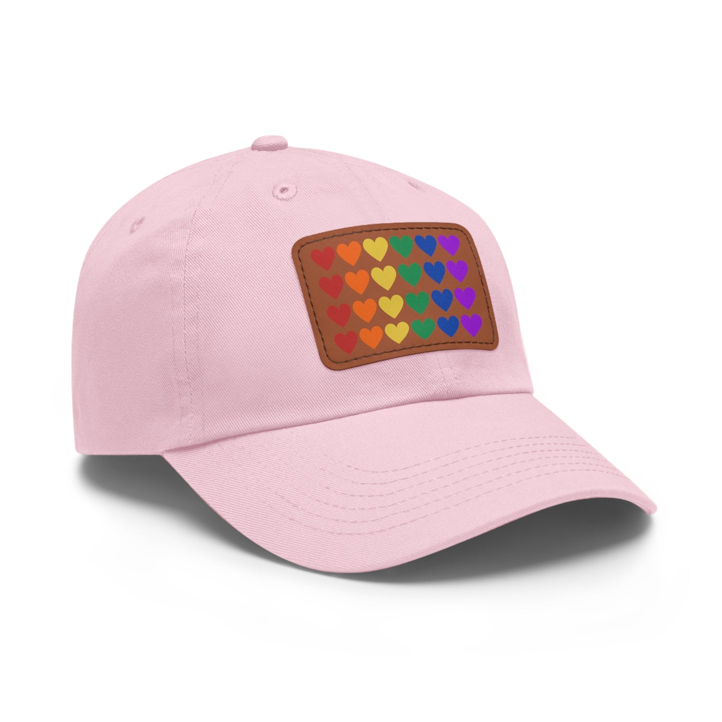 Rainbow Hearts - Adjustable Baseball Cap (4-Rows Design)
