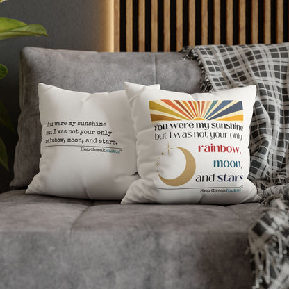 You Were My Sunshine Haiku - Faux Suede Square Pillowcase