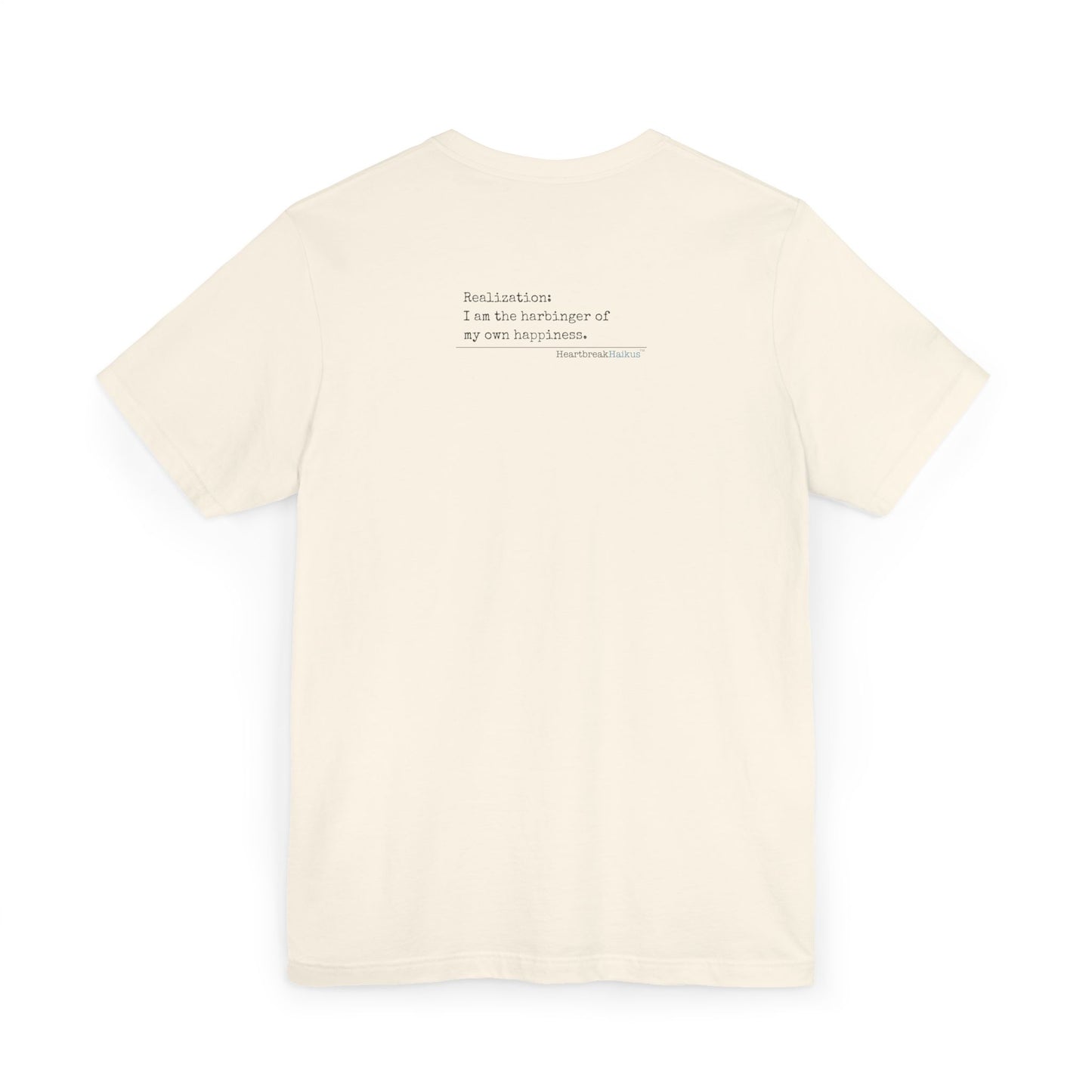 Harbinger of Happiness Haiku - Lightweight Jersey T-Shirt