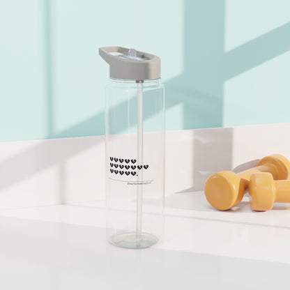 "...hieroglyph heartbreak haiku." Tritan Water Bottle