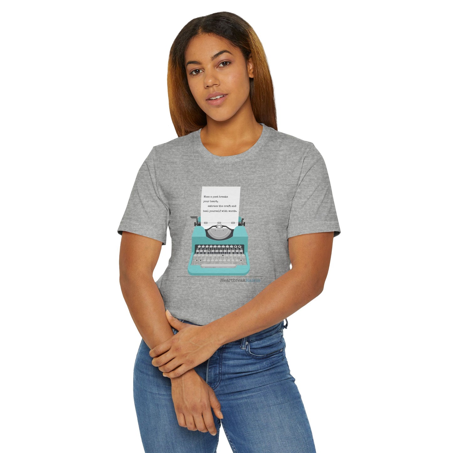 Heal Yourself with Words Haiku - Lightweight Jersey T-Shirt