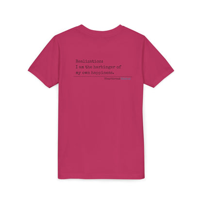 Harbinger of Happiness Haiku - Youth Medium-Weight Happiness Tee