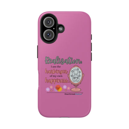 Harbinger of Happiness Tough Phone Cases (pink), iPhone 11-16 or Samsung Galaxy S21-S24