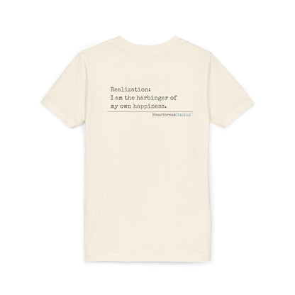 Harbinger of Happiness Haiku - Youth Medium-Weight Happiness Tee