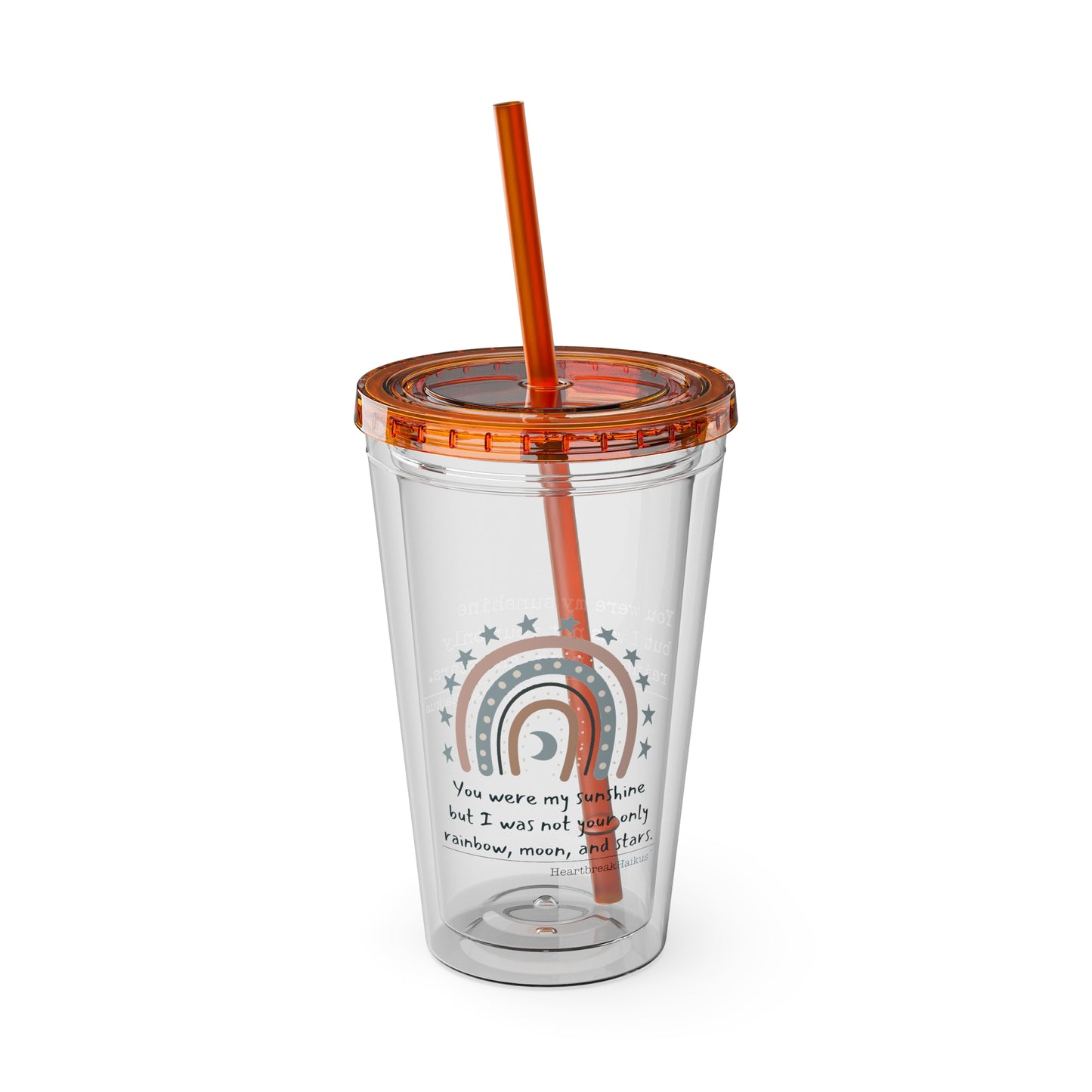 You Were My Sunshine Haiku. Sunsplash Tumbler with Straw, 16oz.  (Summer 2025 collection)
