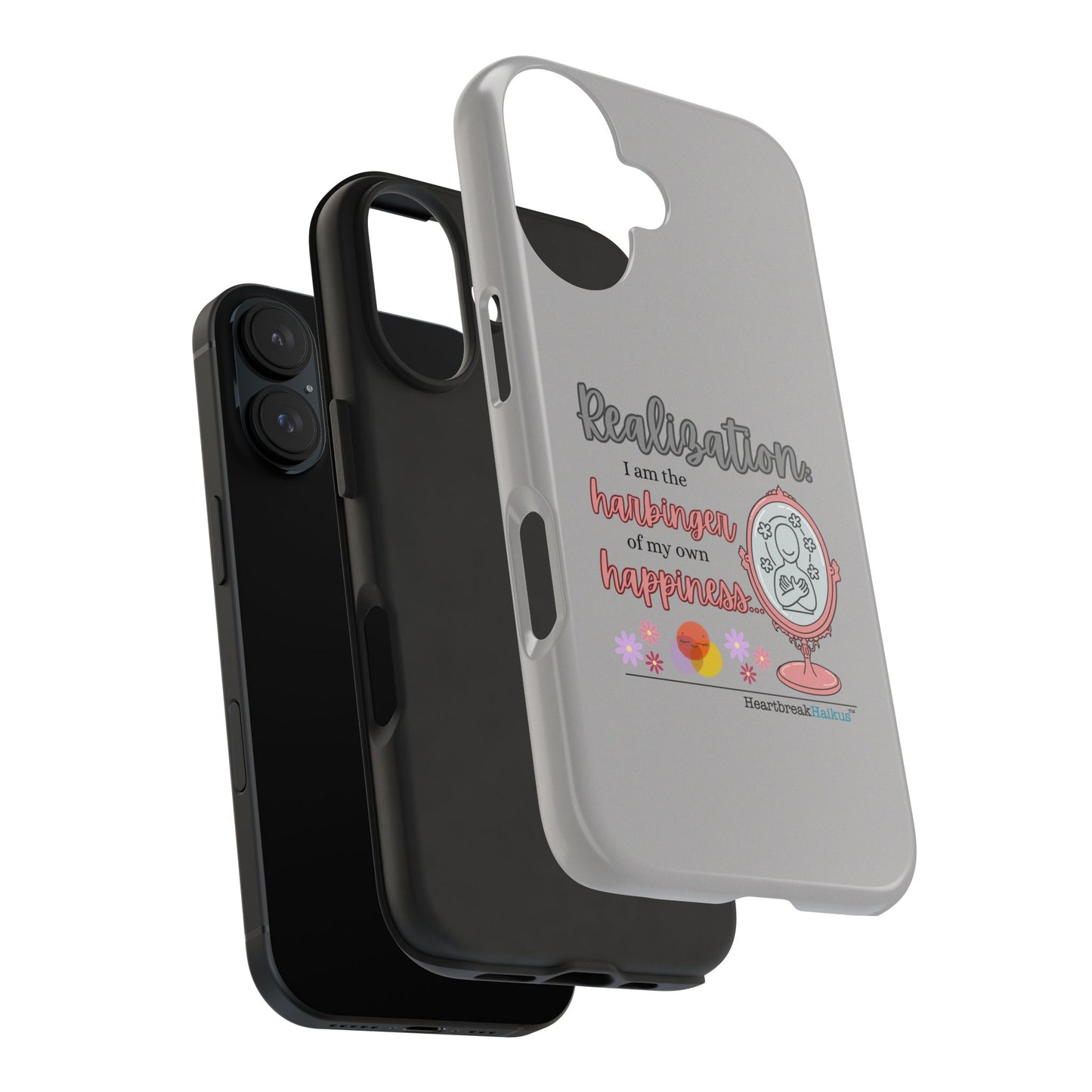 Harbinger of Happiness Tough Phone Cases (light grey)
