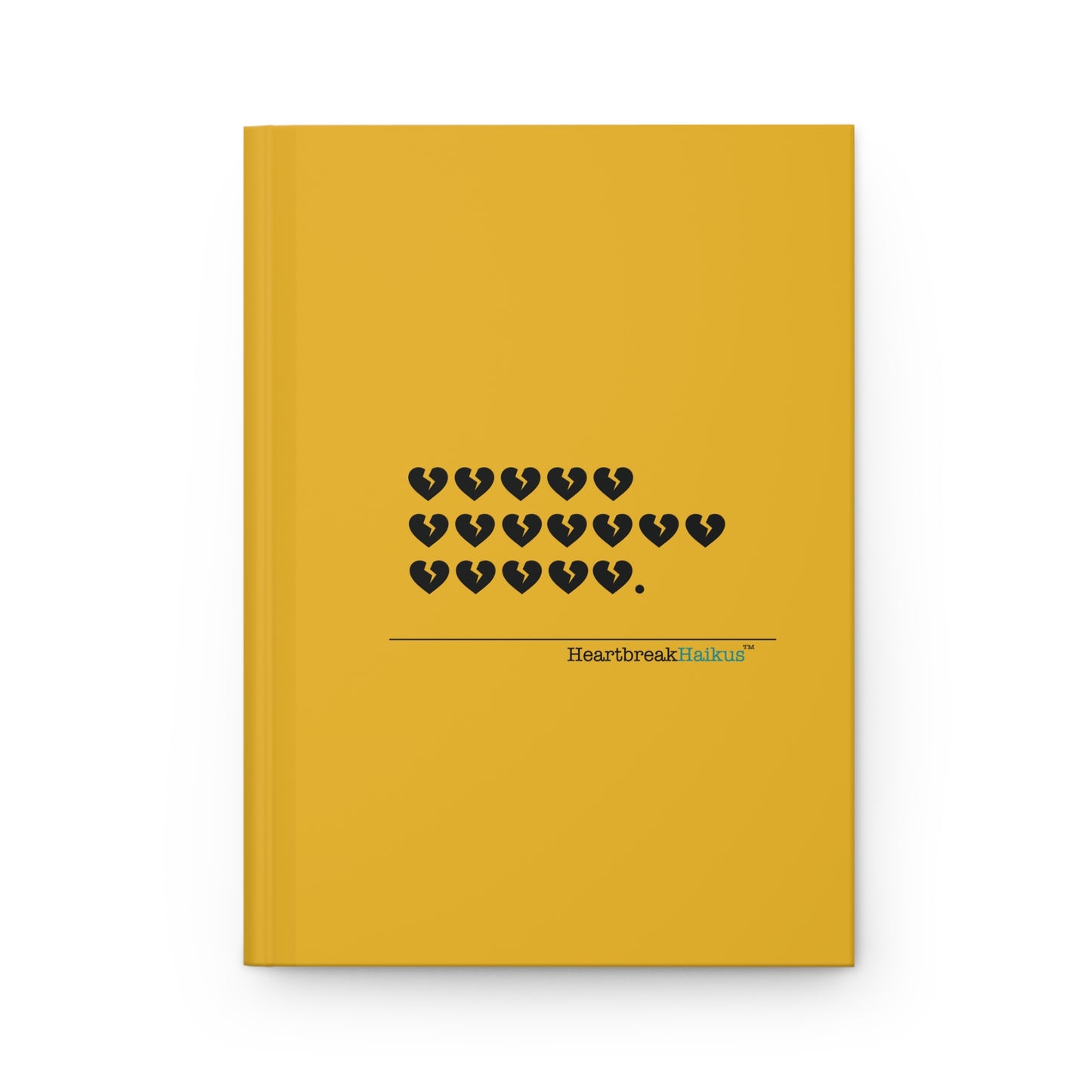 Hieroglyph Heartbreak Haiku - Hardcover Journal Design in Sunflower Yellow