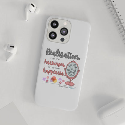 Harbinger of Happiness Haiku - Semi-Transparent Flexible iPhone Case