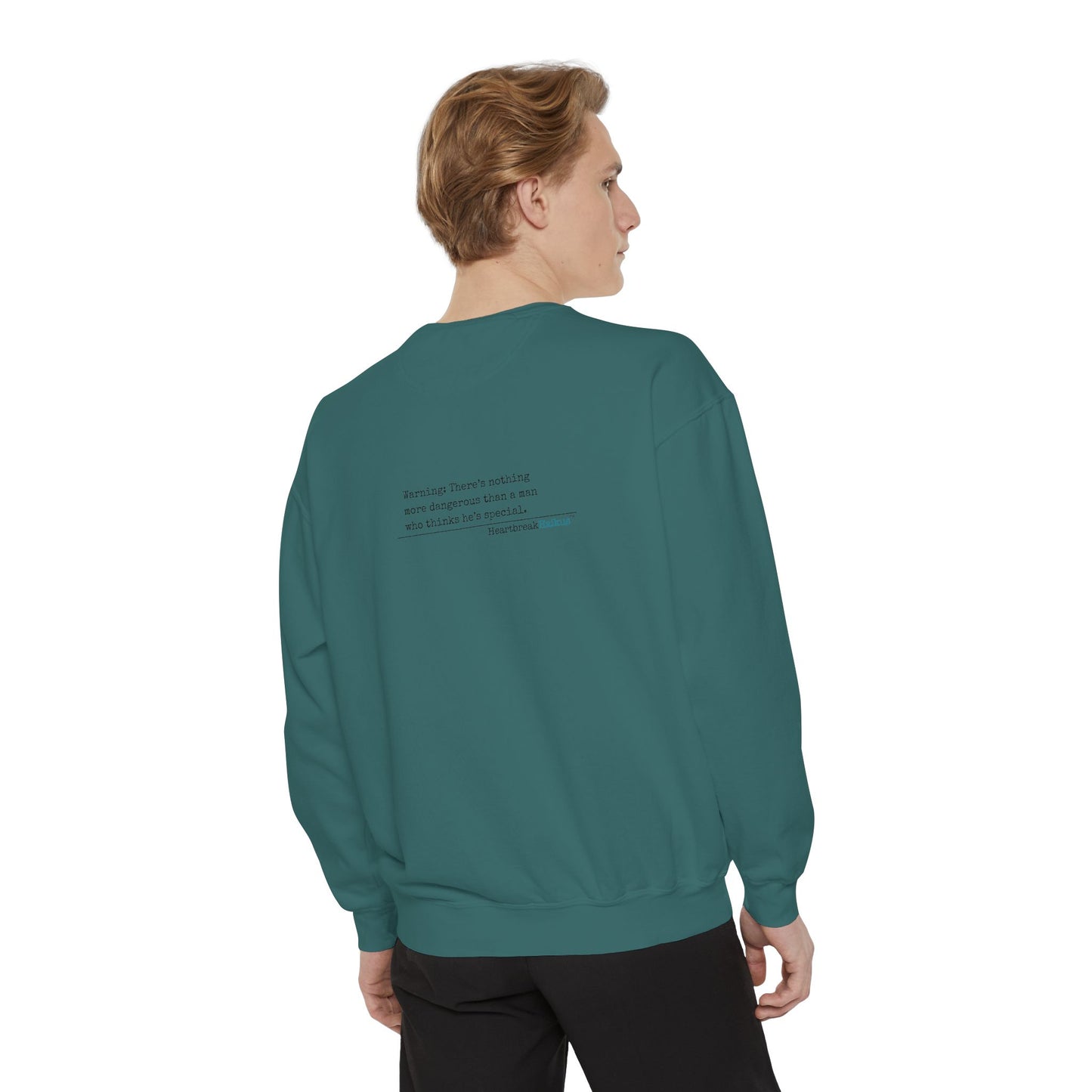Warning: Dangerous Special Man Haiku - Unisex Garment-Dyed Sweatshirt