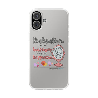 Harbinger of Happiness Haiku - Semi-Transparent Flexible iPhone Case