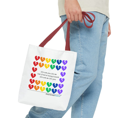 It's Not You/Me Haiku - Tote Bag (Rainbow Hearts Collection)