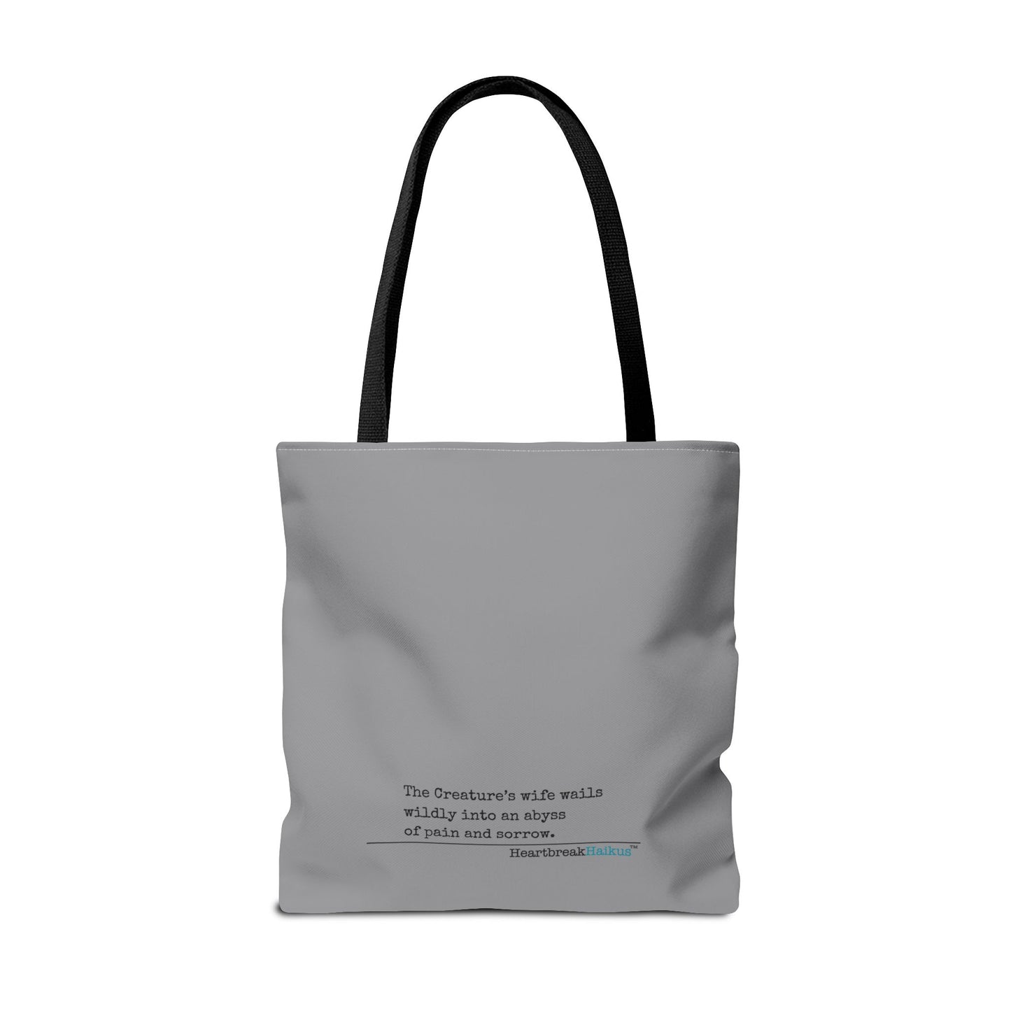 The Creature's Wife Wails Frankenstein Haiku - Tote Bag (Stone Grey)