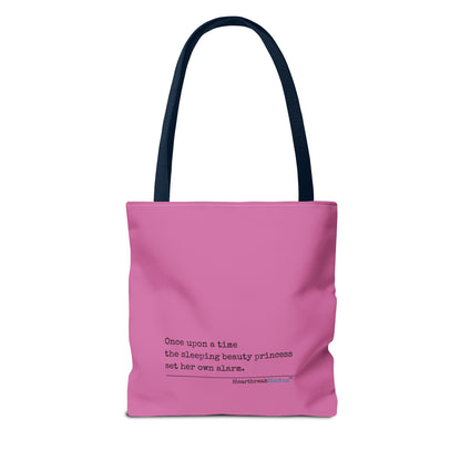 Sleeping Beauty's Alarm - Tote Bag (Dual-sided print) in Candy Pink