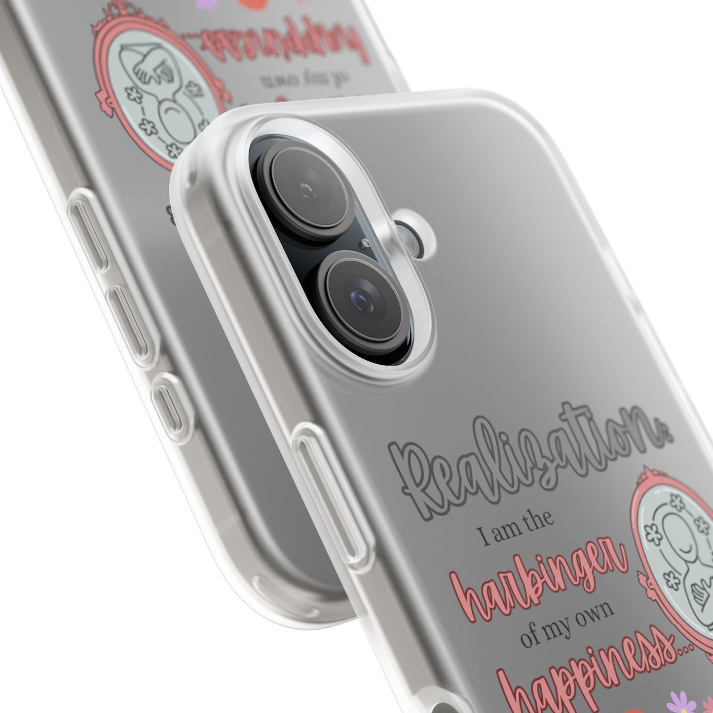 Harbinger of Happiness Haiku - Semi-Transparent Flexible iPhone Case