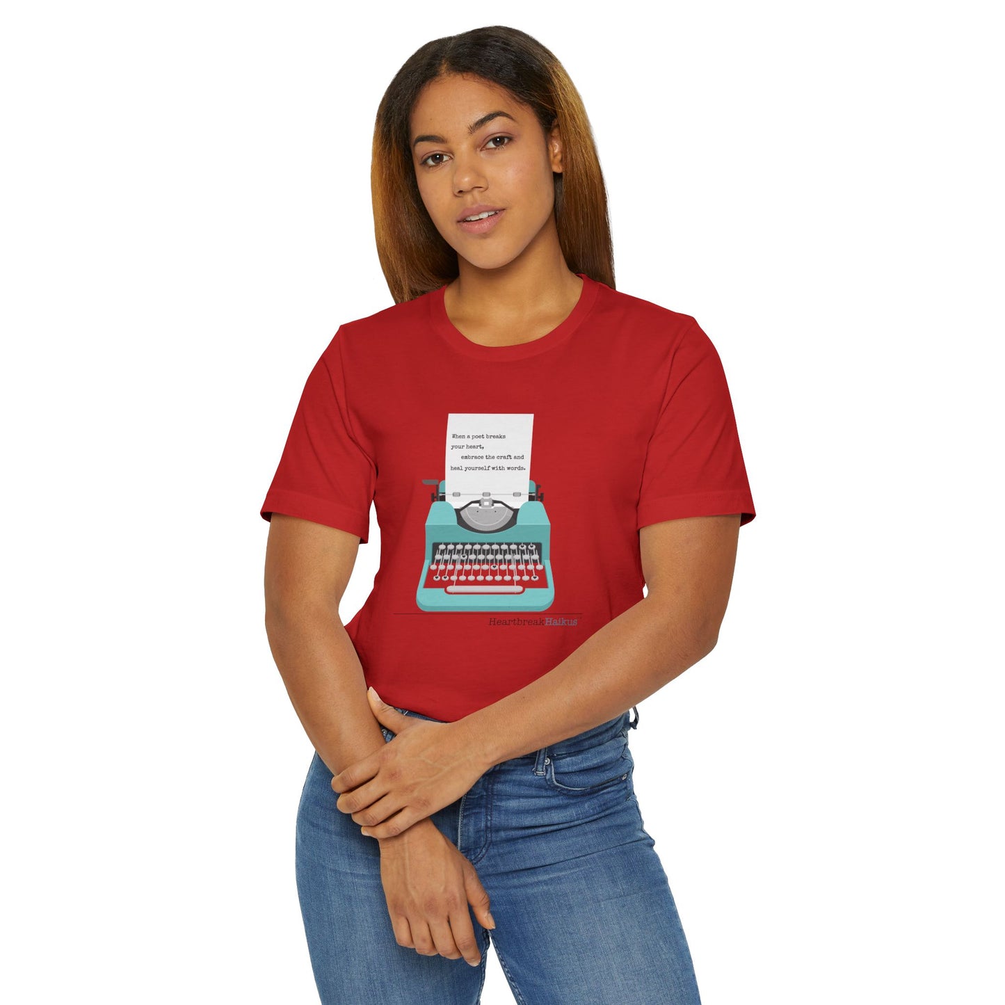 Heal Yourself with Words Haiku - Lightweight Jersey T-Shirt